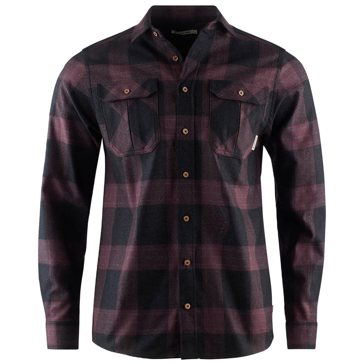 Aclima Mens Leisurewool Reborn Woolshirt (Grå (CHECK - DARK GREY/FUDGE) XX-large)