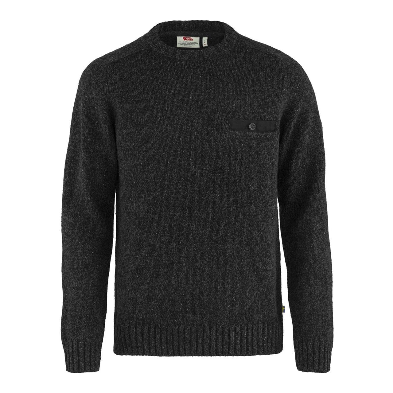 Fjällräven Mens Lada Round-neck Sweater (Sort (BLACK/550) X-large)