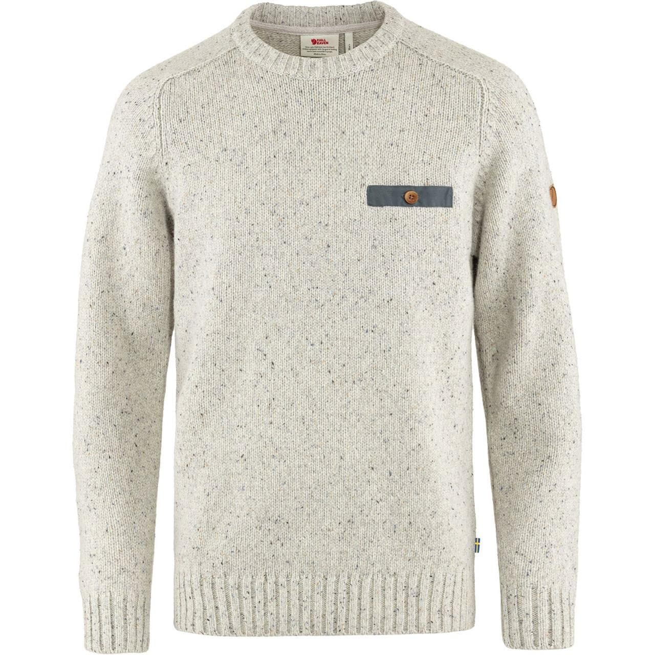 Fjällräven Mens Lada Round-neck Sweater (Hvid (CHALK WHITE/113) Medium)