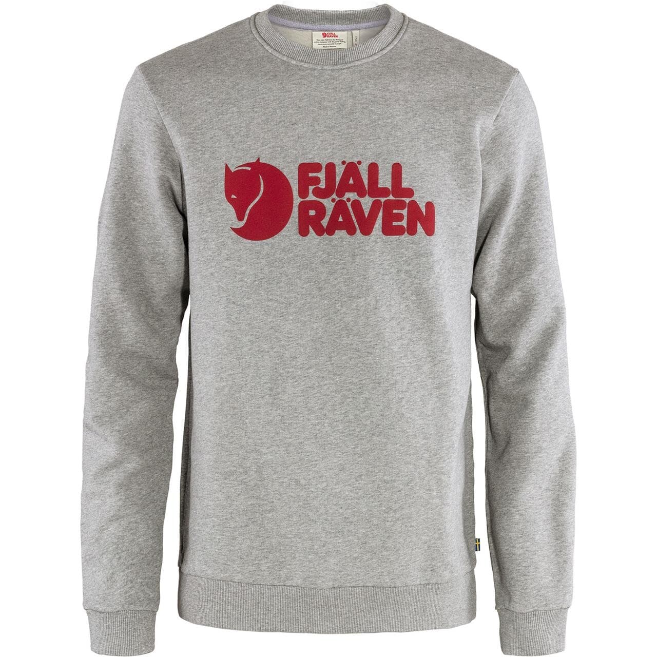 Fjällräven Mens Fjällräven Logo Sweater (Grå (GREY-MELANGE/020-999) Large)