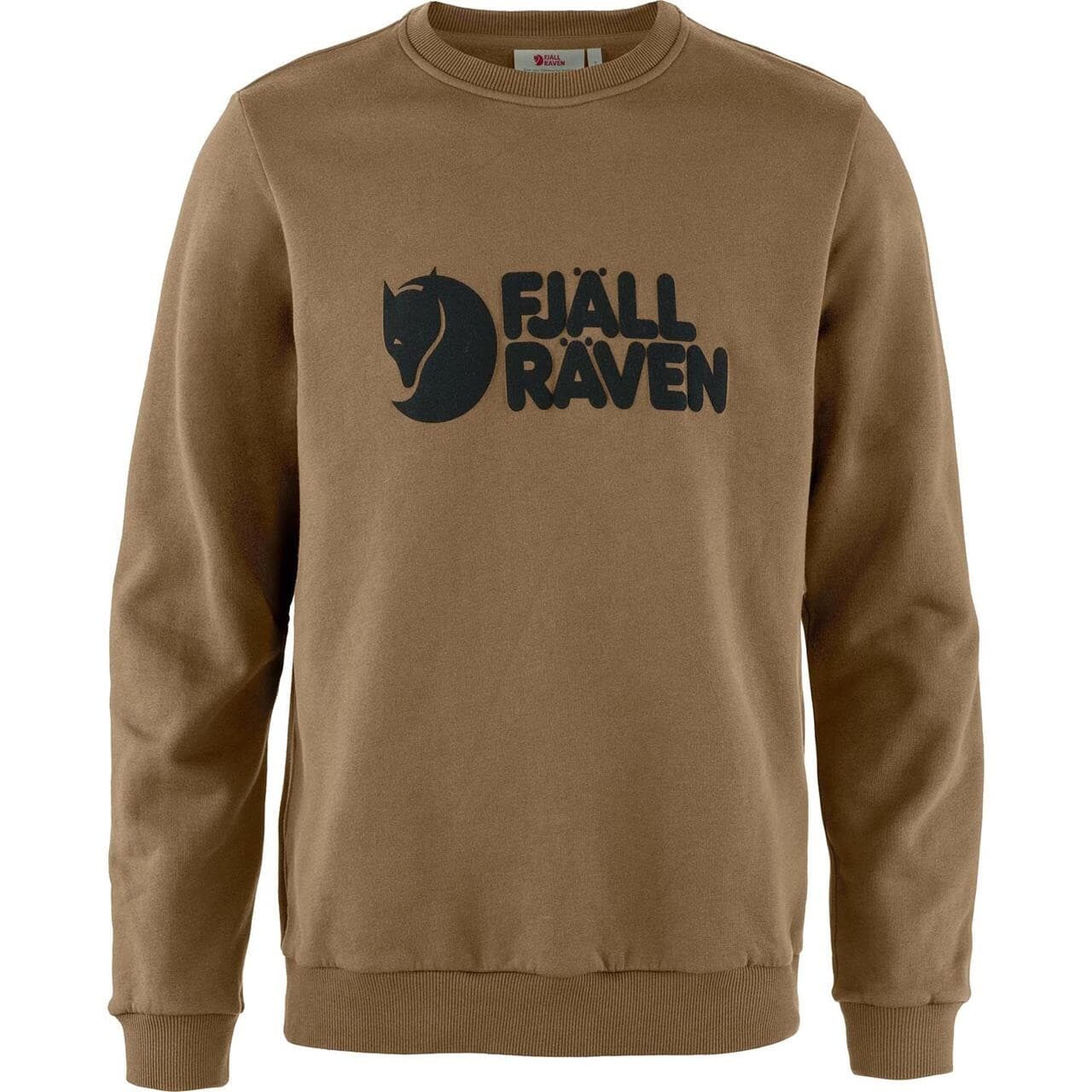 Fjällräven Mens Fjällräven Logo Sweater (Brun (WOOD BROWN/265) X-small)