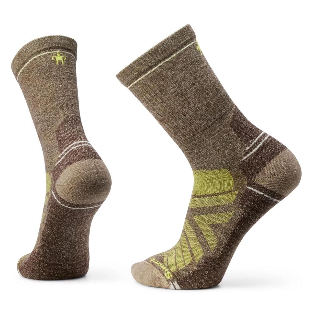 Smartwool Mens Hike Light Cushion Crew (Grøn (MILITARY OLIVE-FOSSIL) 42-45)