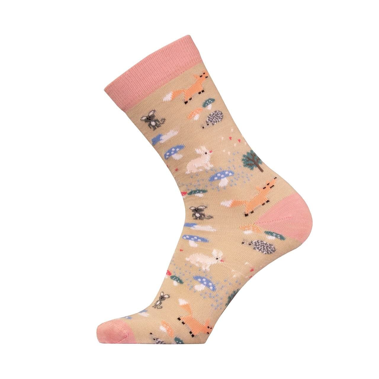 Friluftsland Merino Lifestyle Forest Animals (Lyserød (PINK) 43-46)