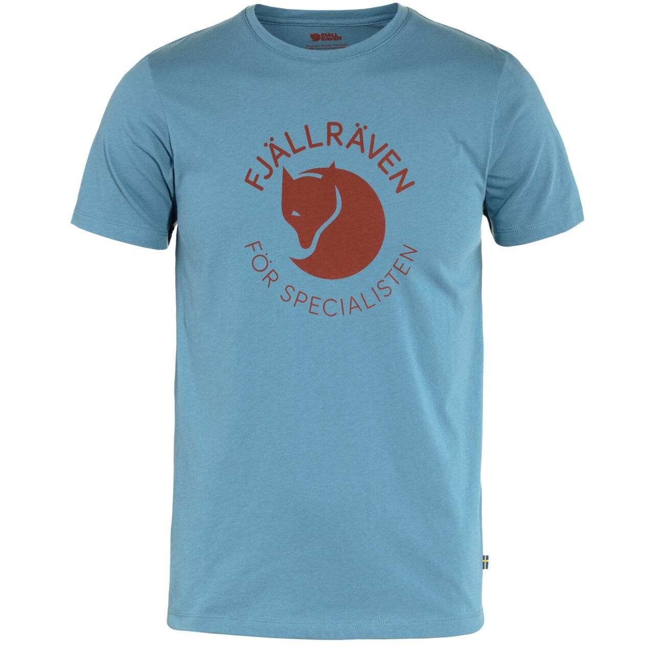 Fjällräven Mens Fjällräven Fox T-shirt (Blå (DAWN BLUE/543) Small)