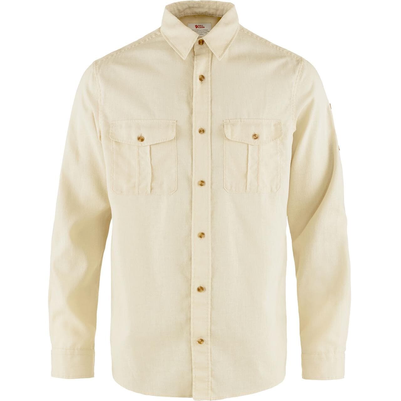 Fjällräven Mens Övik Travel Shirt L/S (Hvid (CHALK WHITE/113) X-large)