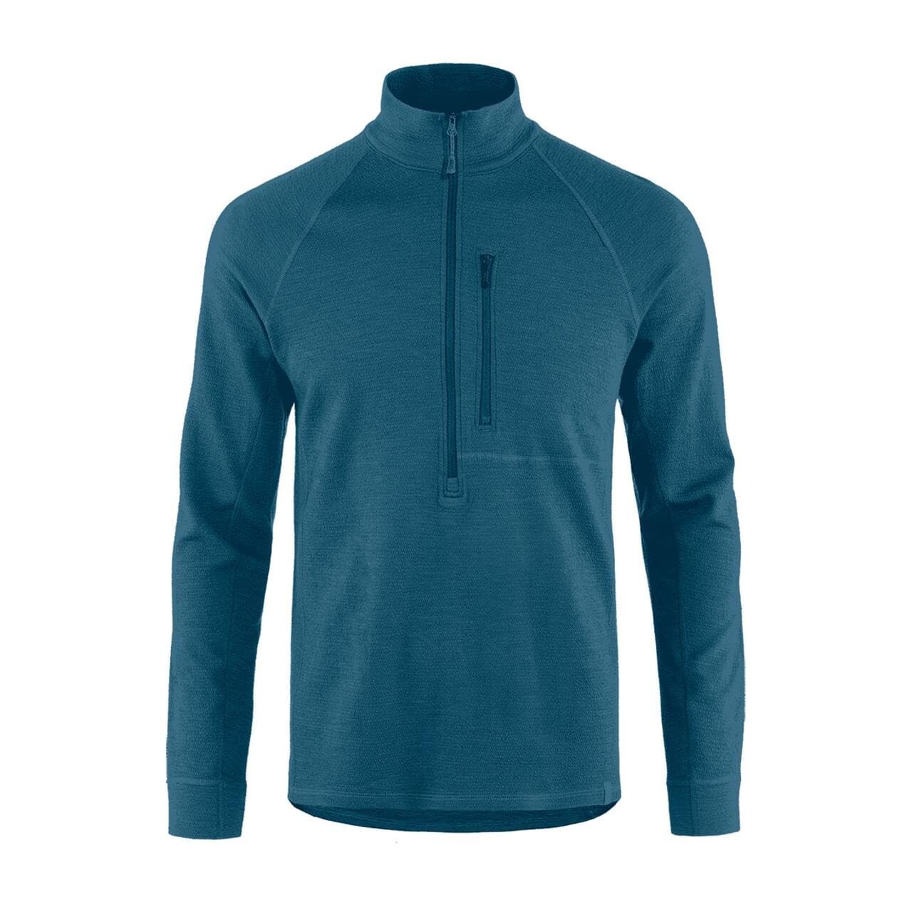 Tierra Mens Midlana 340 Merino Half Zip 2022 model (Blå (BLUE TEAL) Small)