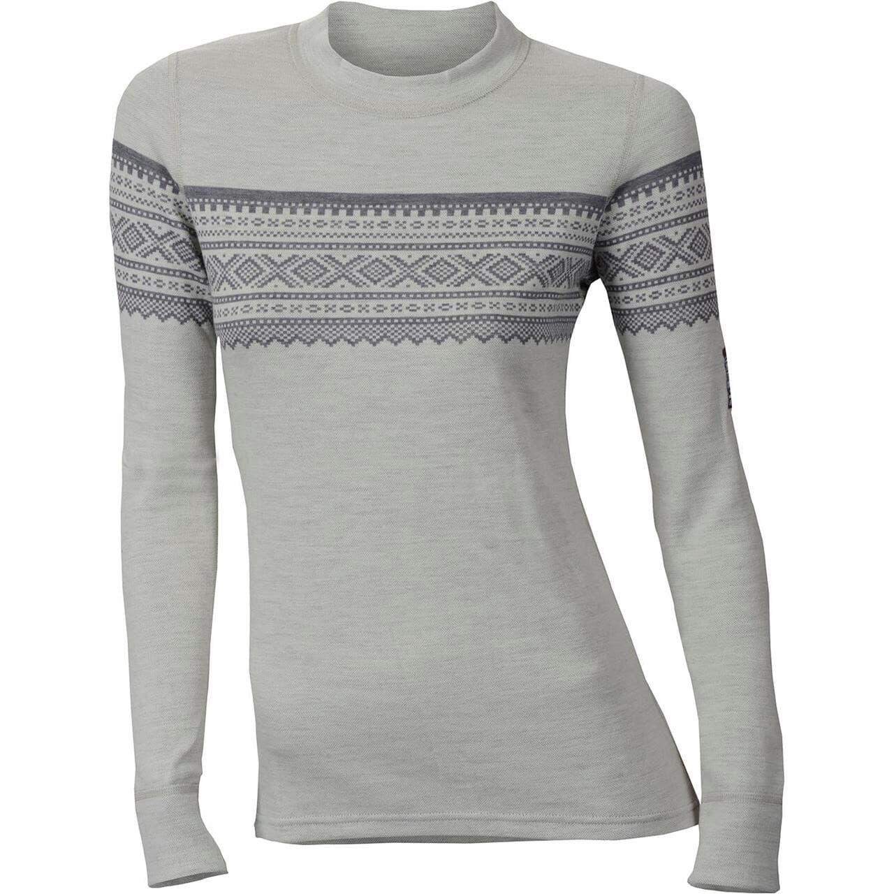 Aclima Womens Designwool Marius Crew Neck (Hvid (GRÅFJELL) XX-large)