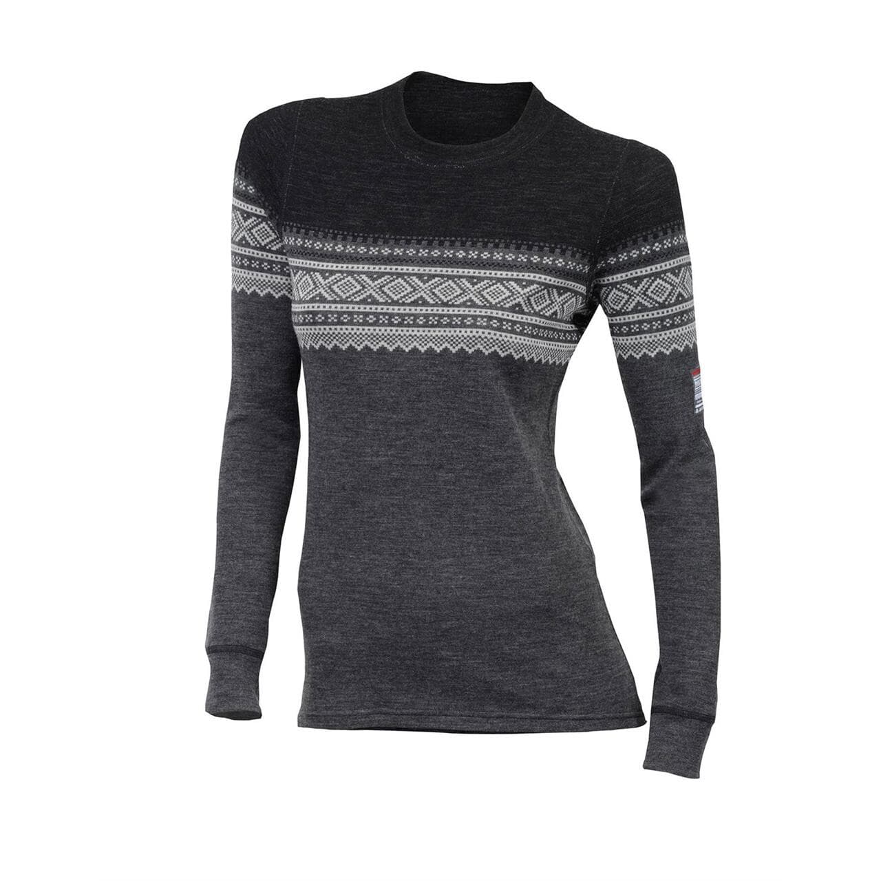 Aclima Womens Designwool Marius Crew Neck (Grå (NOREFJELL) X-large)