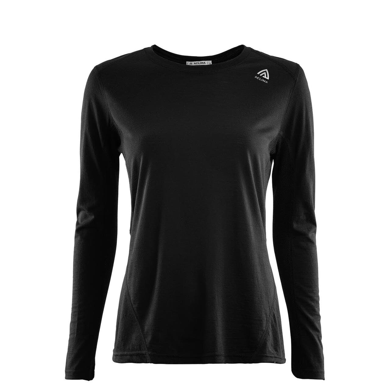Aclima Womens Lightwool Sports Shirt (Sort (JET BLACK) XX-large)