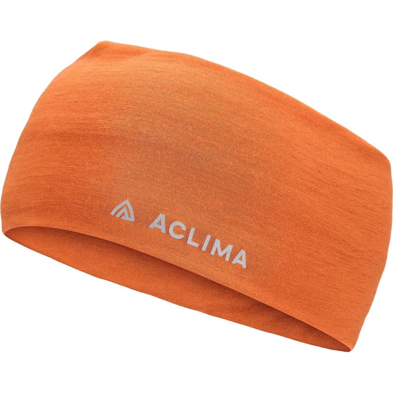 Aclima Lightwool Headband (Orange (APRICOT ORANGE) Medium)
