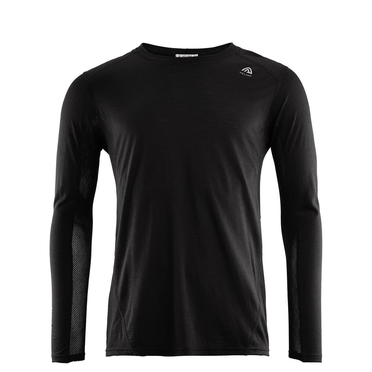 Aclima Mens Lightwool Sports Shirt (Sort (JET BLACK) Small)