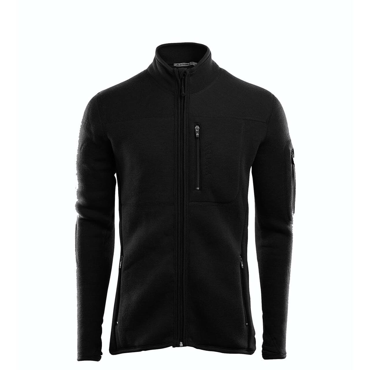 Aclima Mens FleeceWool Jacket (Sort (JET BLACK) Medium)