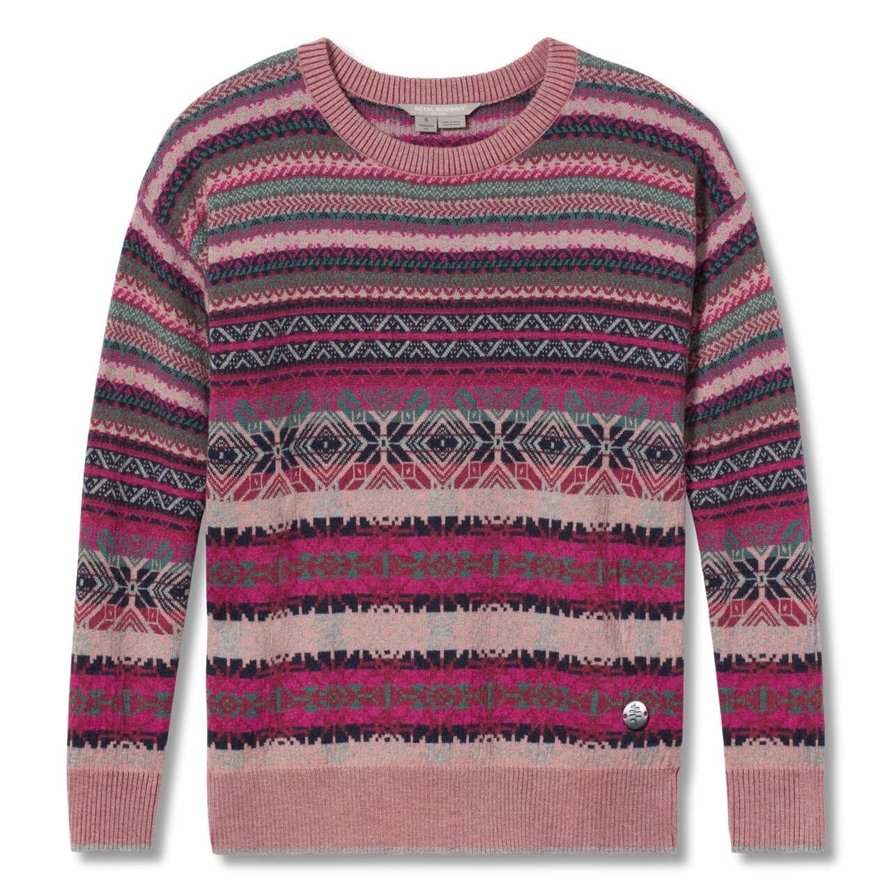 Royal Robbins Womens Westlands Relaxed Pullover (Lyserød (FUCHSIA) Large)