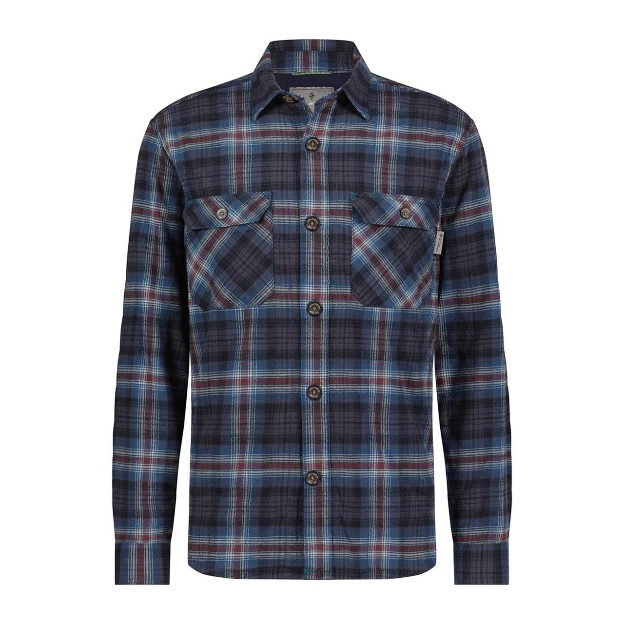 Royal Robbins Mens Snowcap Lined Flannel L/S (Blå (ORION RUSH CREEK PLD) Small)