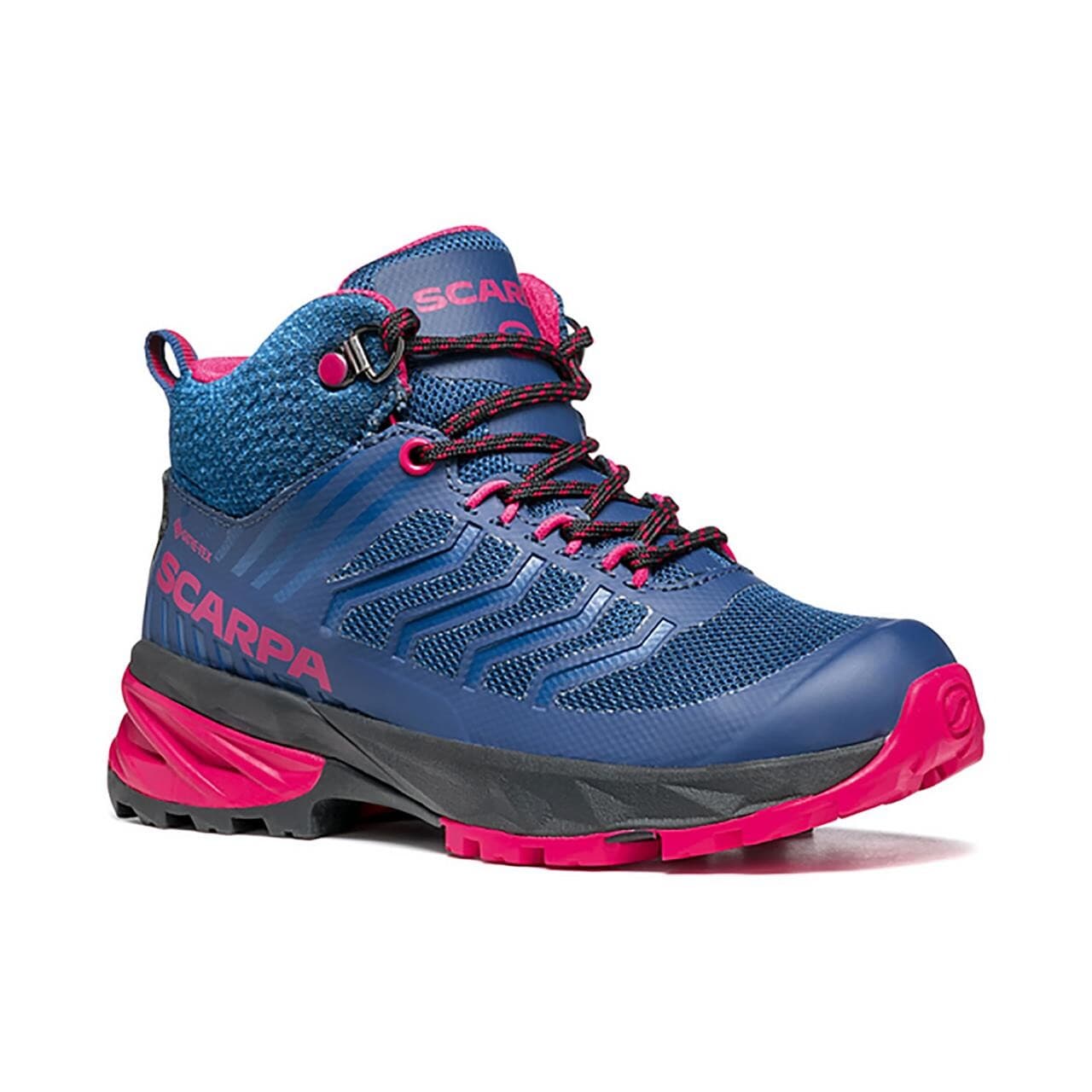 Scarpa Kids Rush Mid GTX (Blå (BLUE/FUXIA) 34)