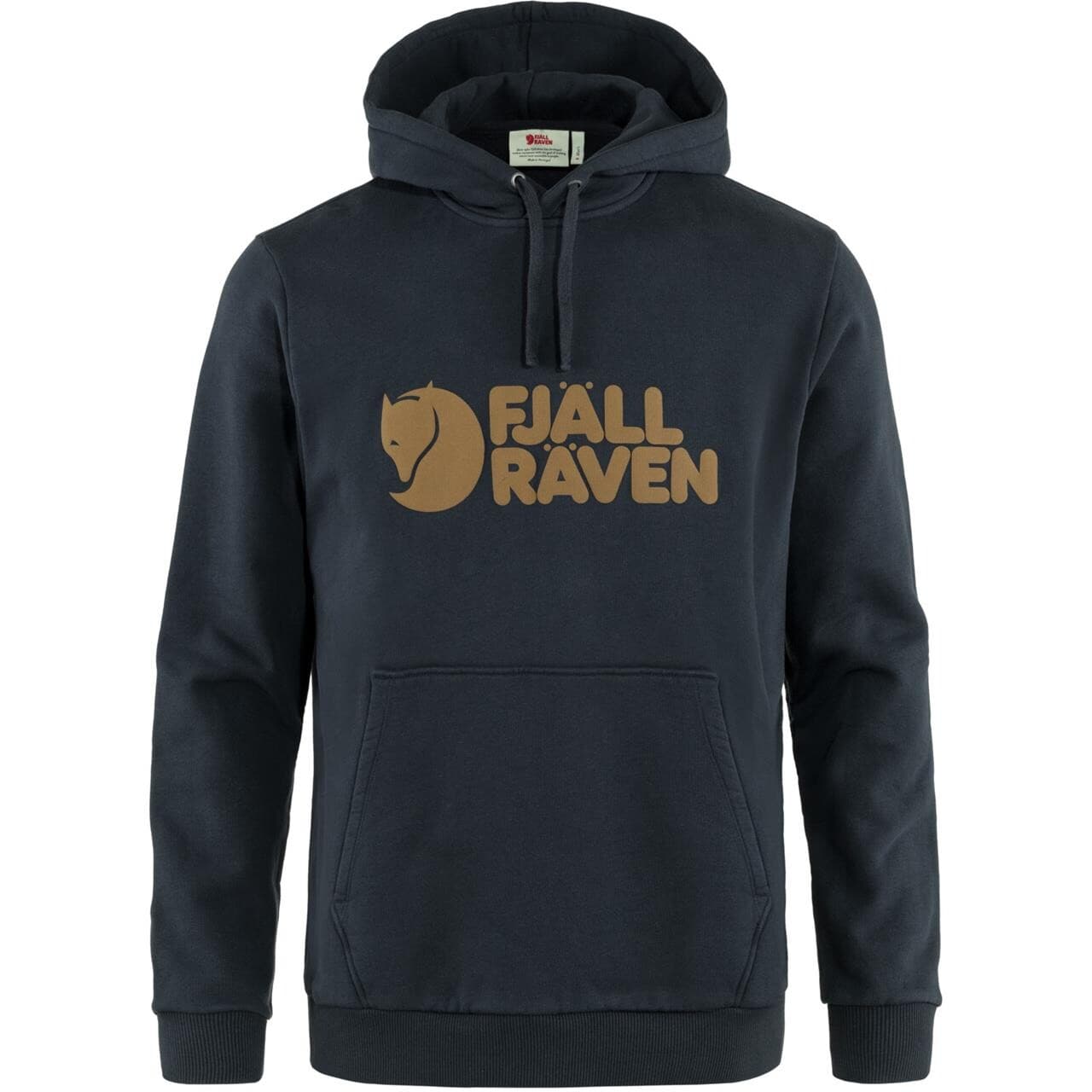 Fjällräven Mens Fjällräven Logo Hoodie (Blå (DARK NAVY/555) Small)