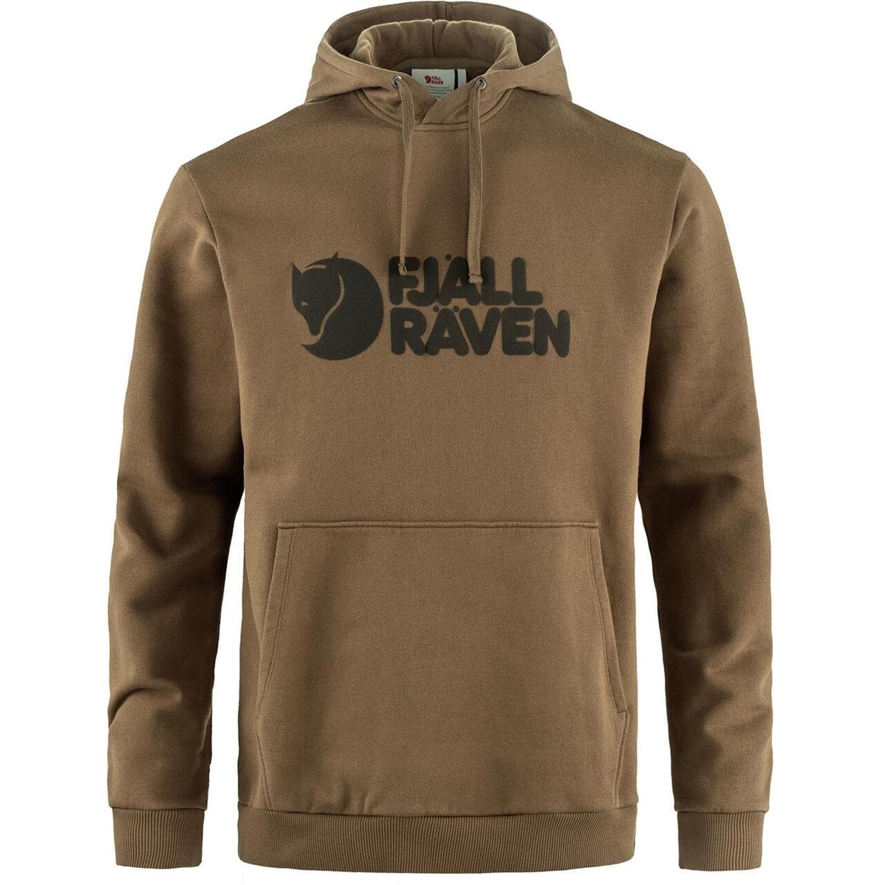 Fjällräven Mens Fjällräven Logo Hoodie (Brun (WOOD BROWN/265) Small)