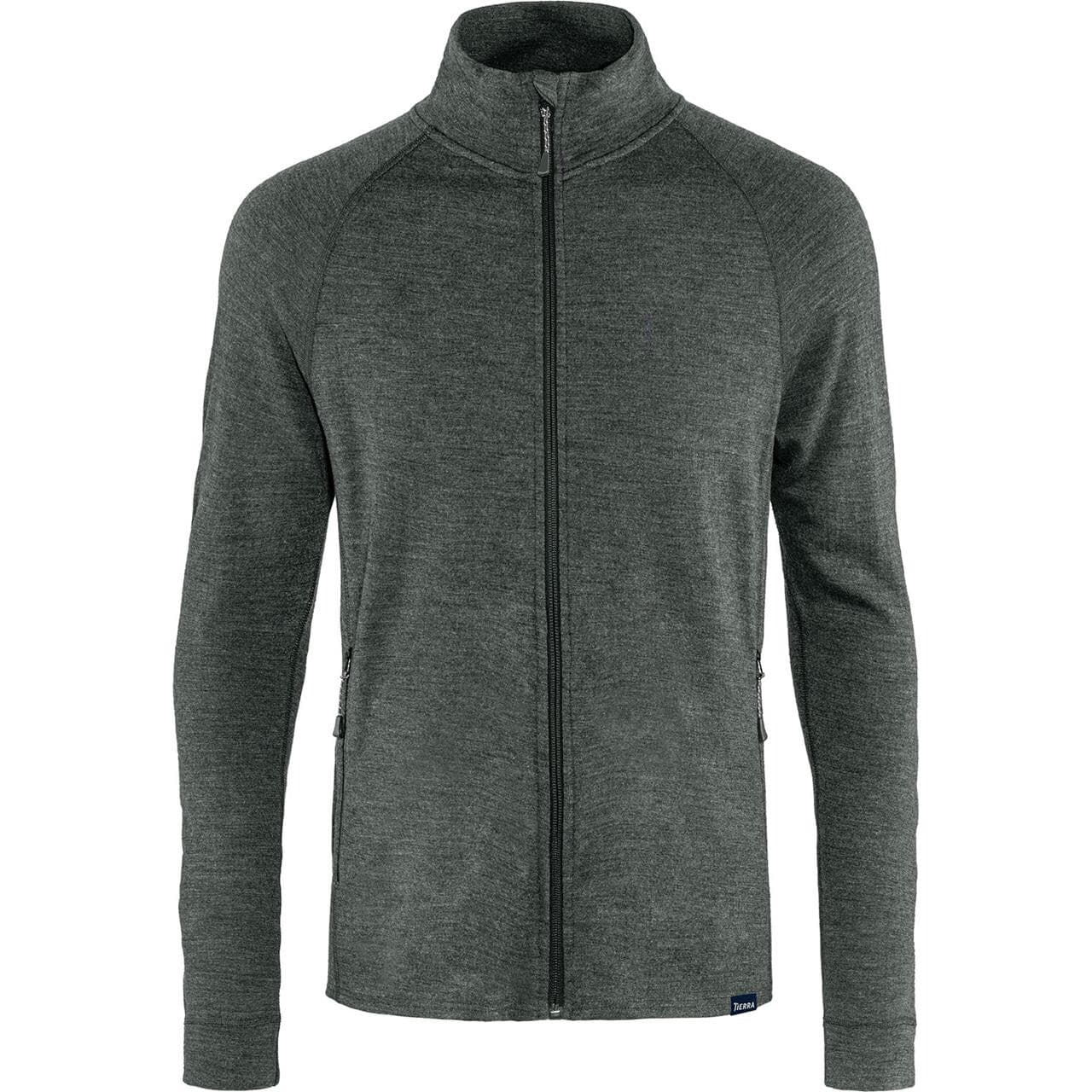Tierra Mens Templet Midlayer Jacket (Grå (BLACK MELANGE) Small)