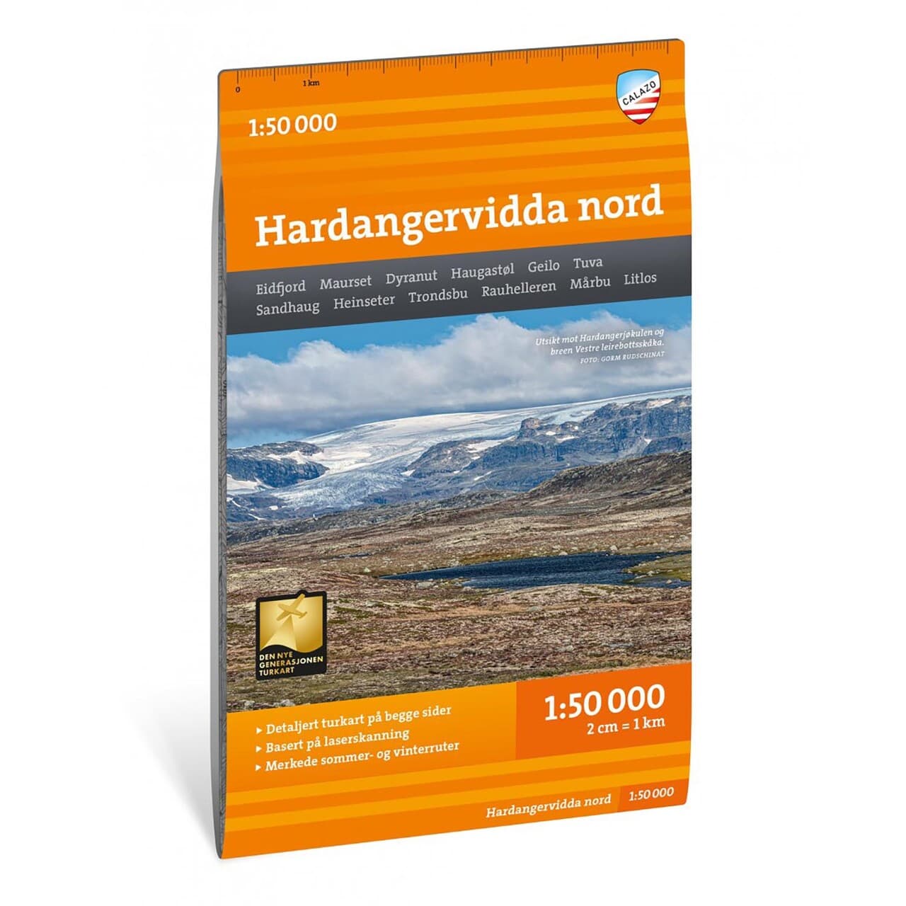 Calazo Turkart Hardangervidda Nord 1:50 000