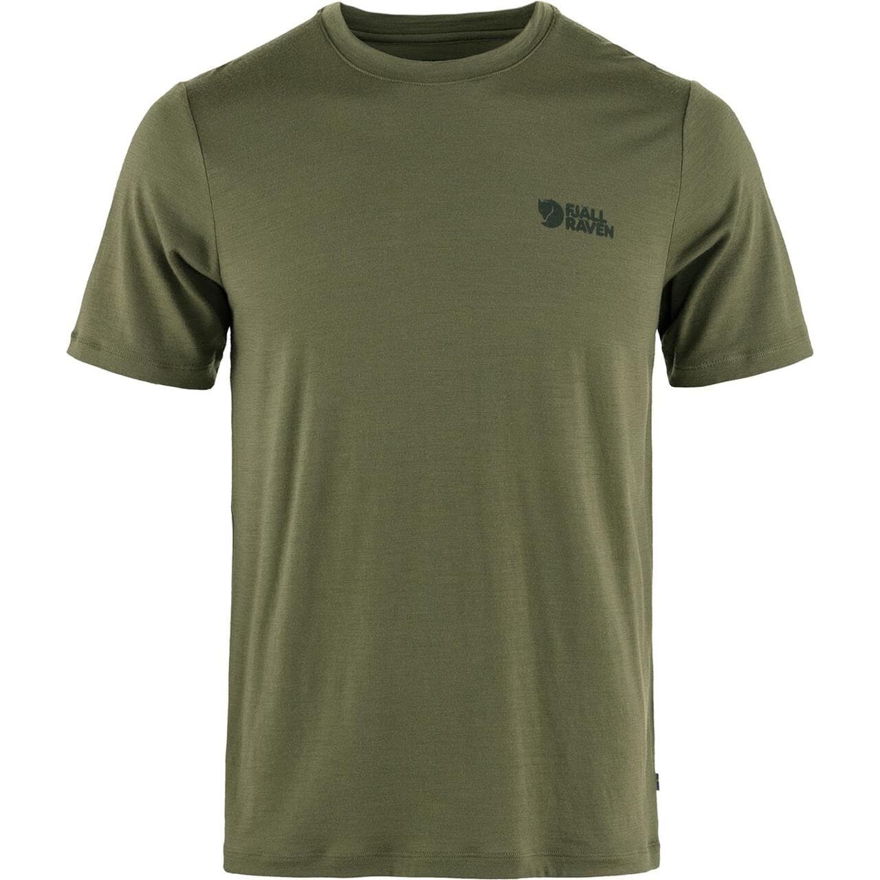 Fjällräven Mens Abisko Wool Logo S/S (Grøn (LAUREL GREEN/625) Medium)