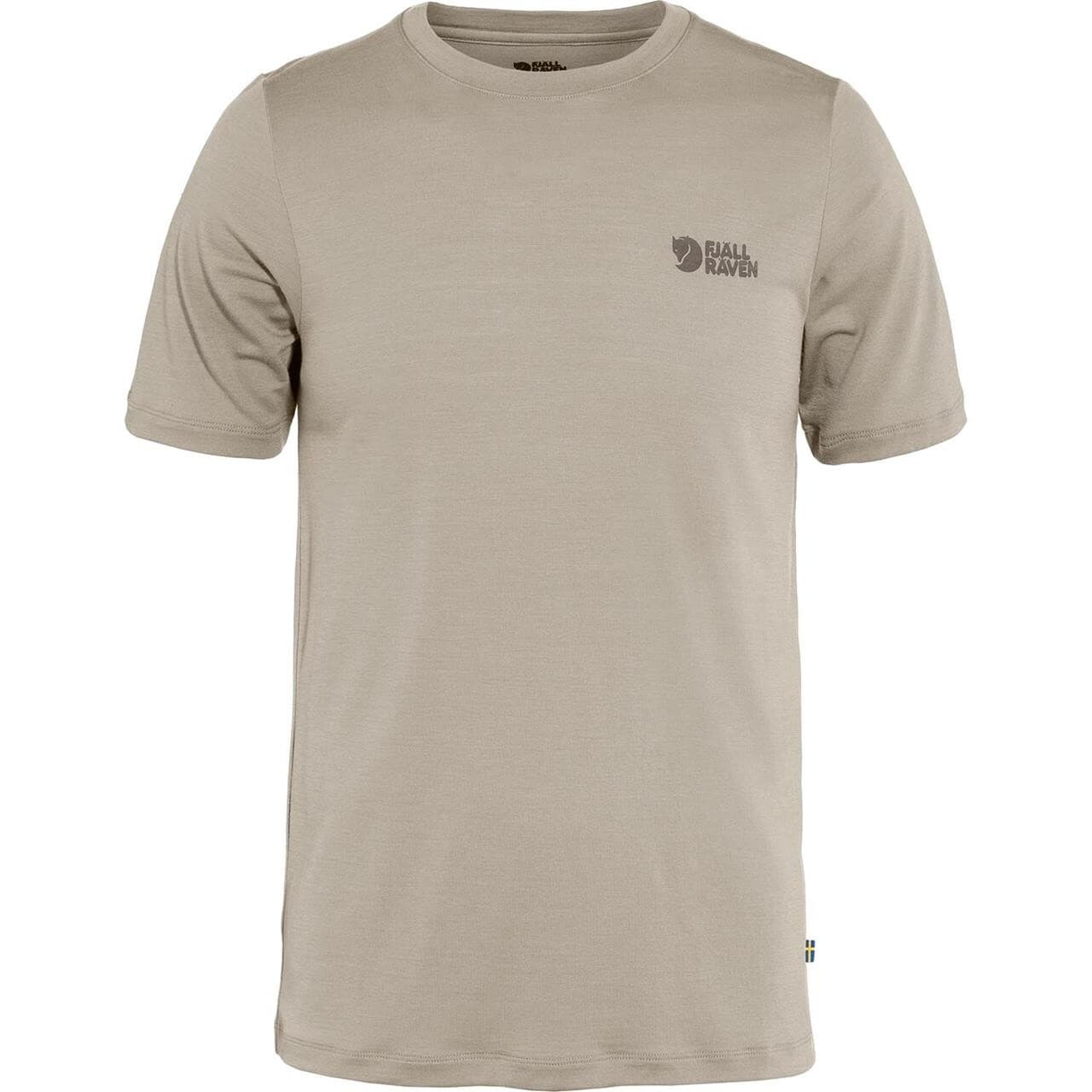 Fjällräven Mens Abisko Wool Logo S/S (Brun (LIGHT FOSSIL/114) XX-large)