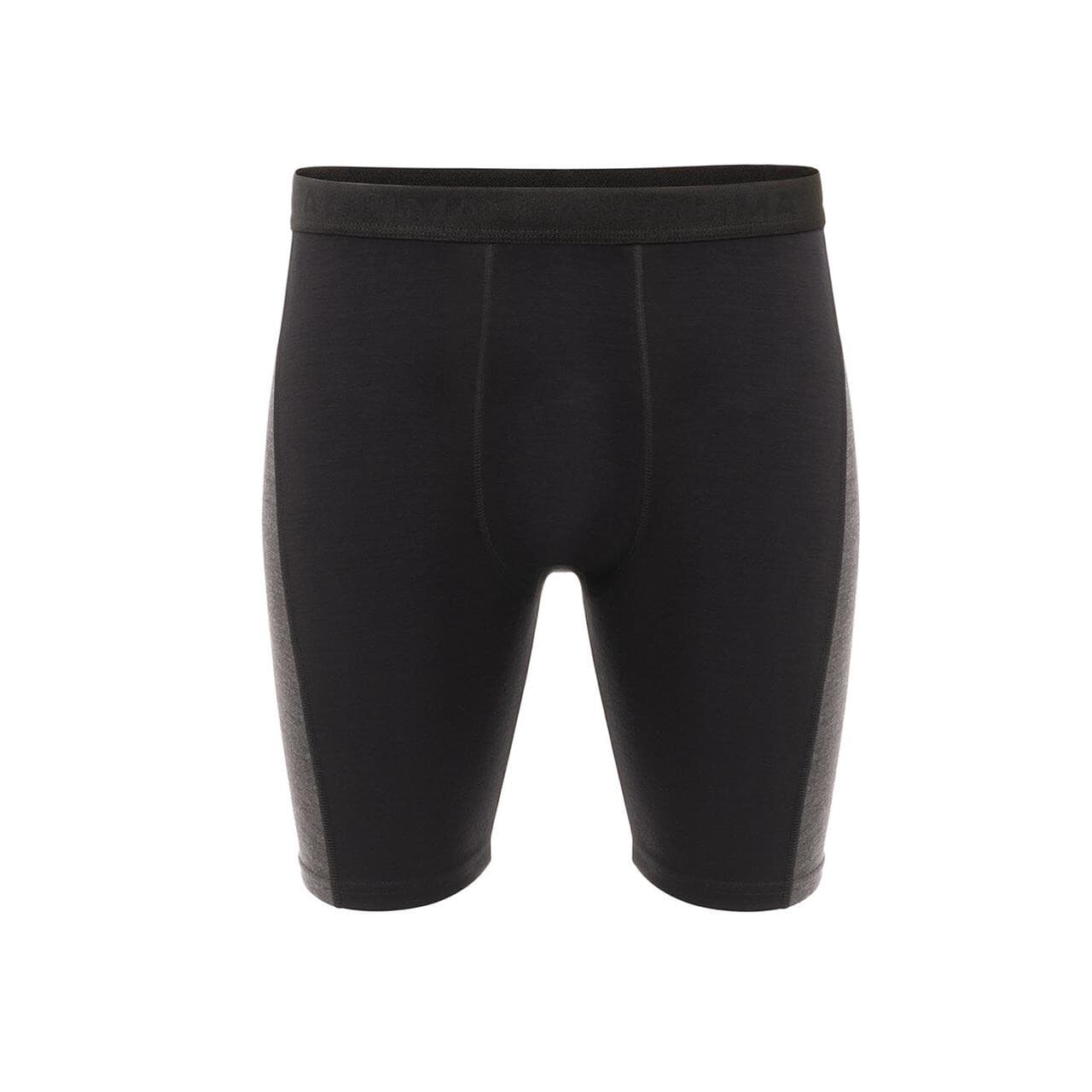 Aclima Mens WarmWool Long Shorts W/WindWool (Sort (JET BLACK/MARENGO) Large)