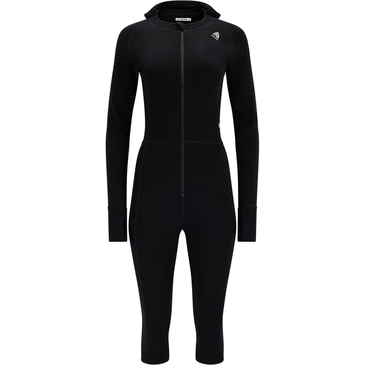 Aclima Womens WarmWool Overall 3/4 (Sort (JET BLACK) Small)