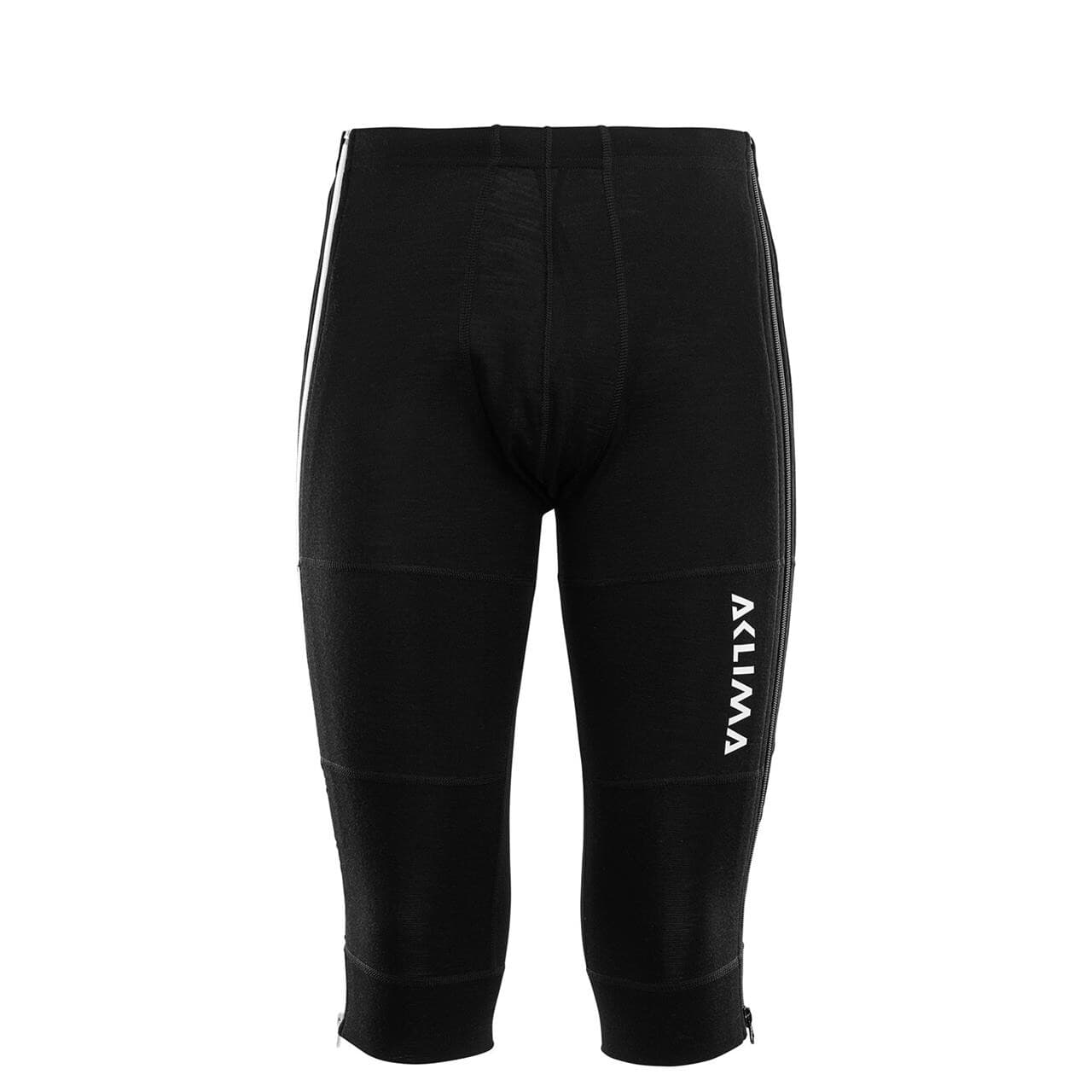 Aclima Mens WarmWool 3/4 Summit Longs (Sort (JET BLACK) X-small)