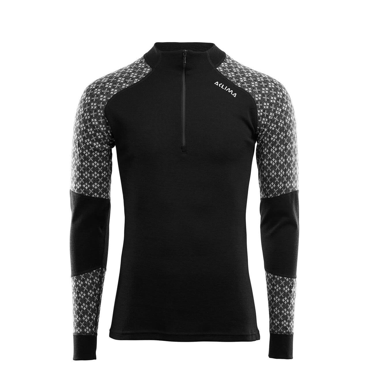 Aclima Mens DesignWool Glitre Mock Neck (Grå (ALM) Small)