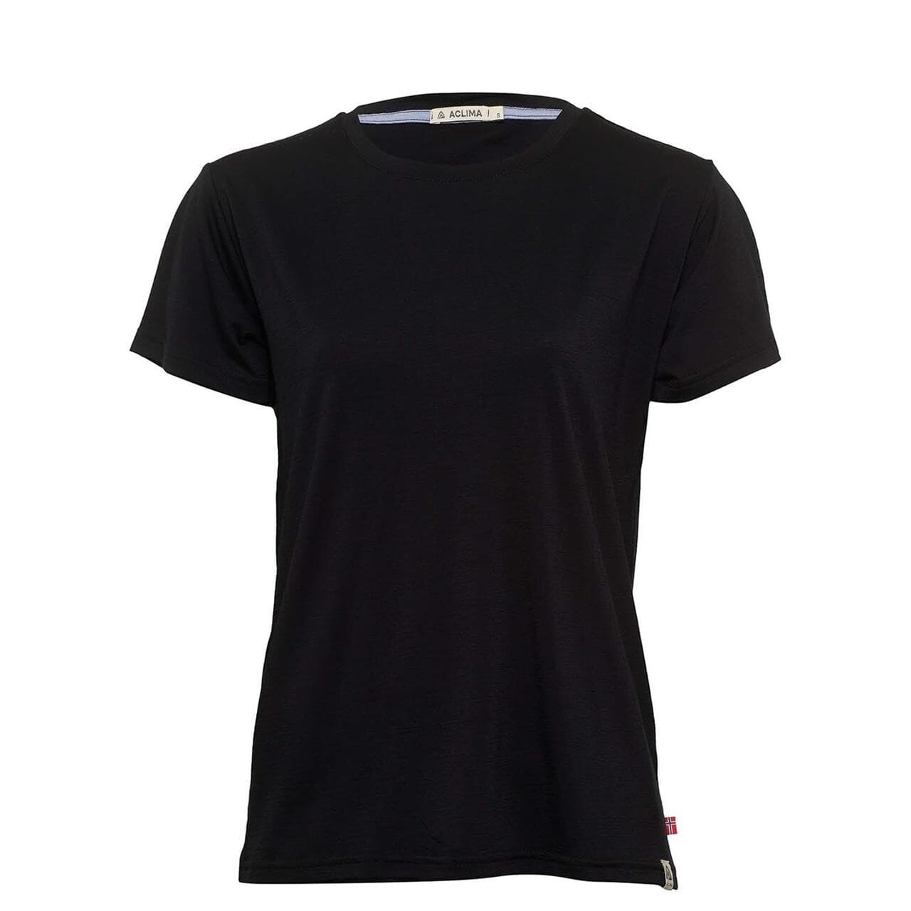 Aclima Womens LightWool Classic Tee (Sort (JET BLACK) X-large)