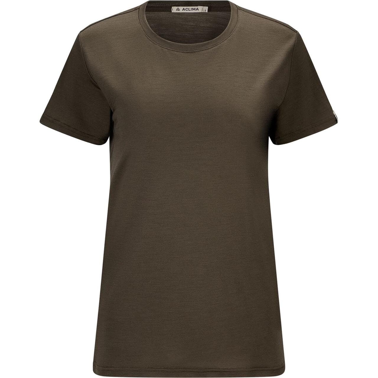 Aclima Womens LightWool Classic Tee (Grøn (TARMAC) X-small)