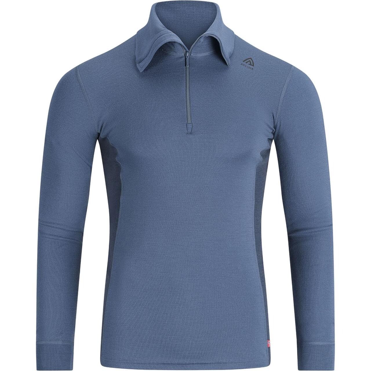 Aclima Mens WarmWool Polo (Blå (BLUE FUSION/MIDNIGHT NAVY) X-small)