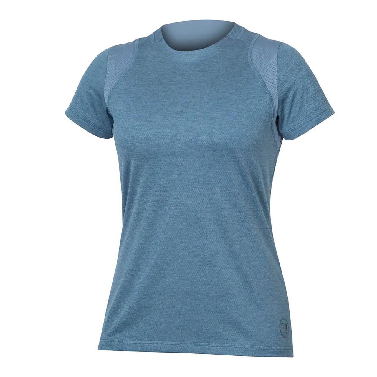Endura Womens Singletrack S/S Jersey (Blå (BLUESTEEL) Large)