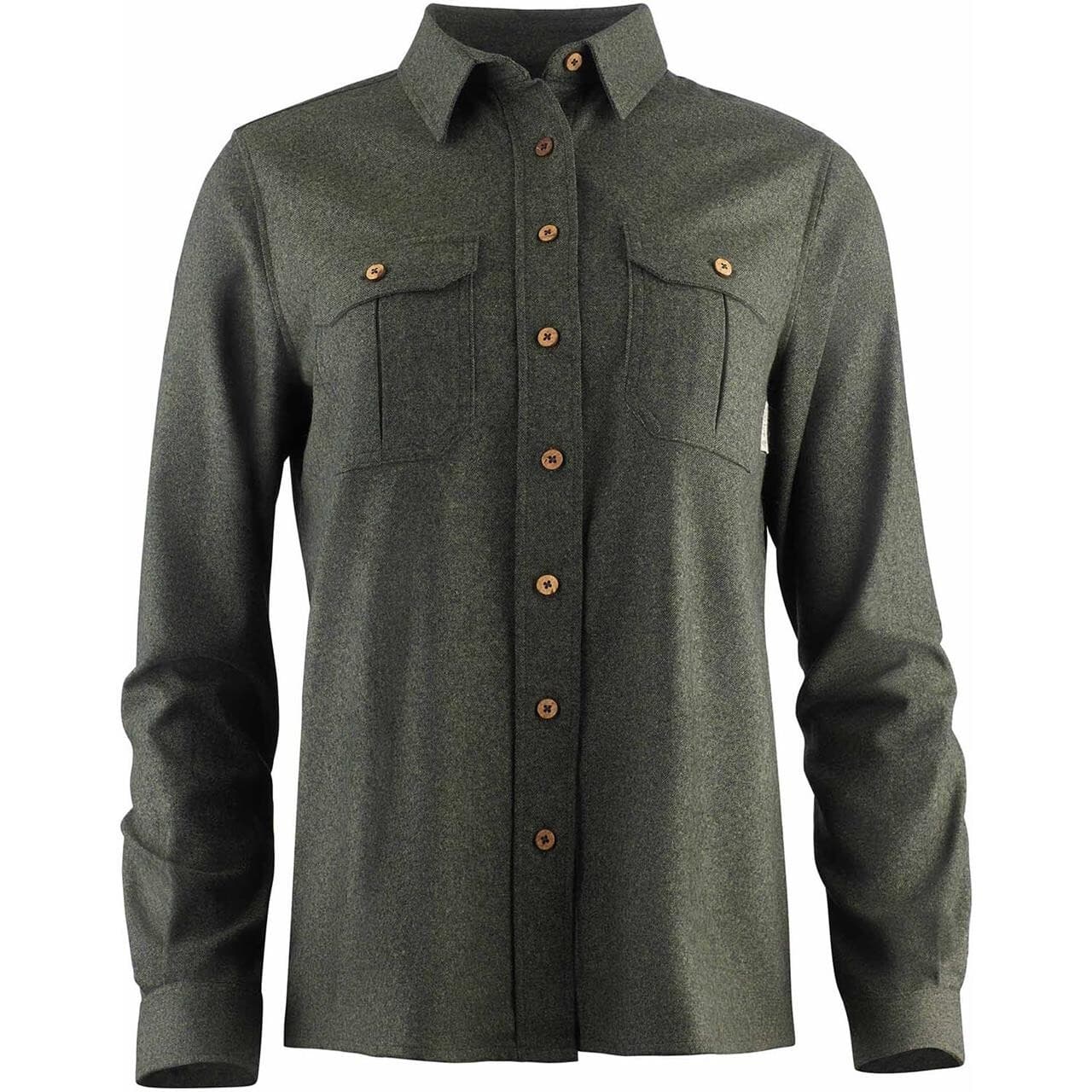 Aclima Womens LeisureWool Reborn Shirt (Grøn (GREEN GRANITE) Medium)
