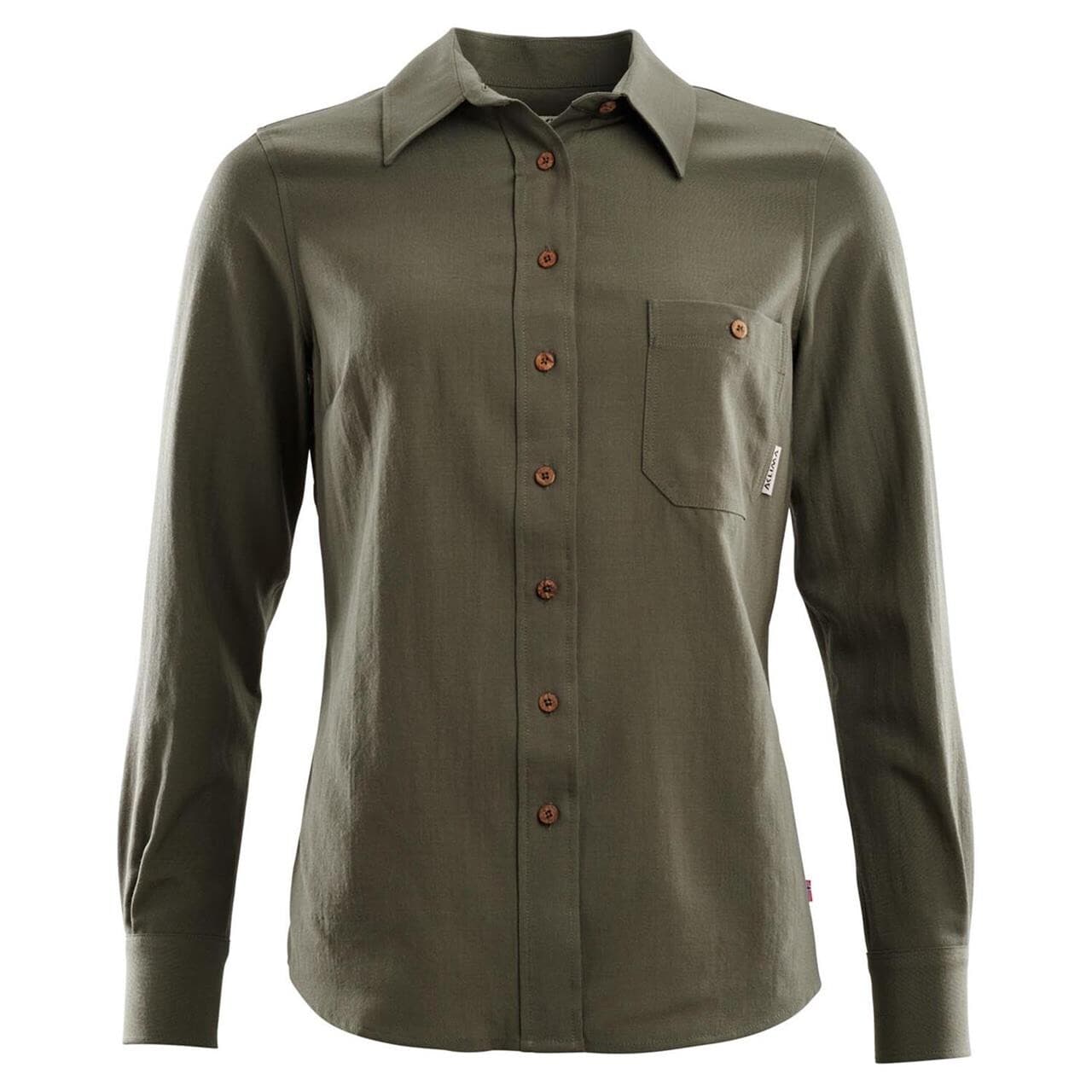 Aclima Womens LeisureWool Woven Shirt (Grøn (RANGER GREEN) XX-large)