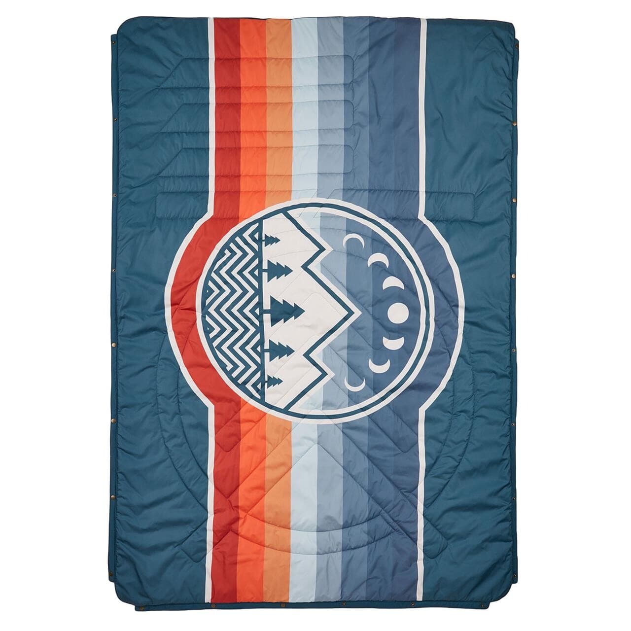 Voited Fleece Blanket (Blå (CAMP VIBES TWO) One size)