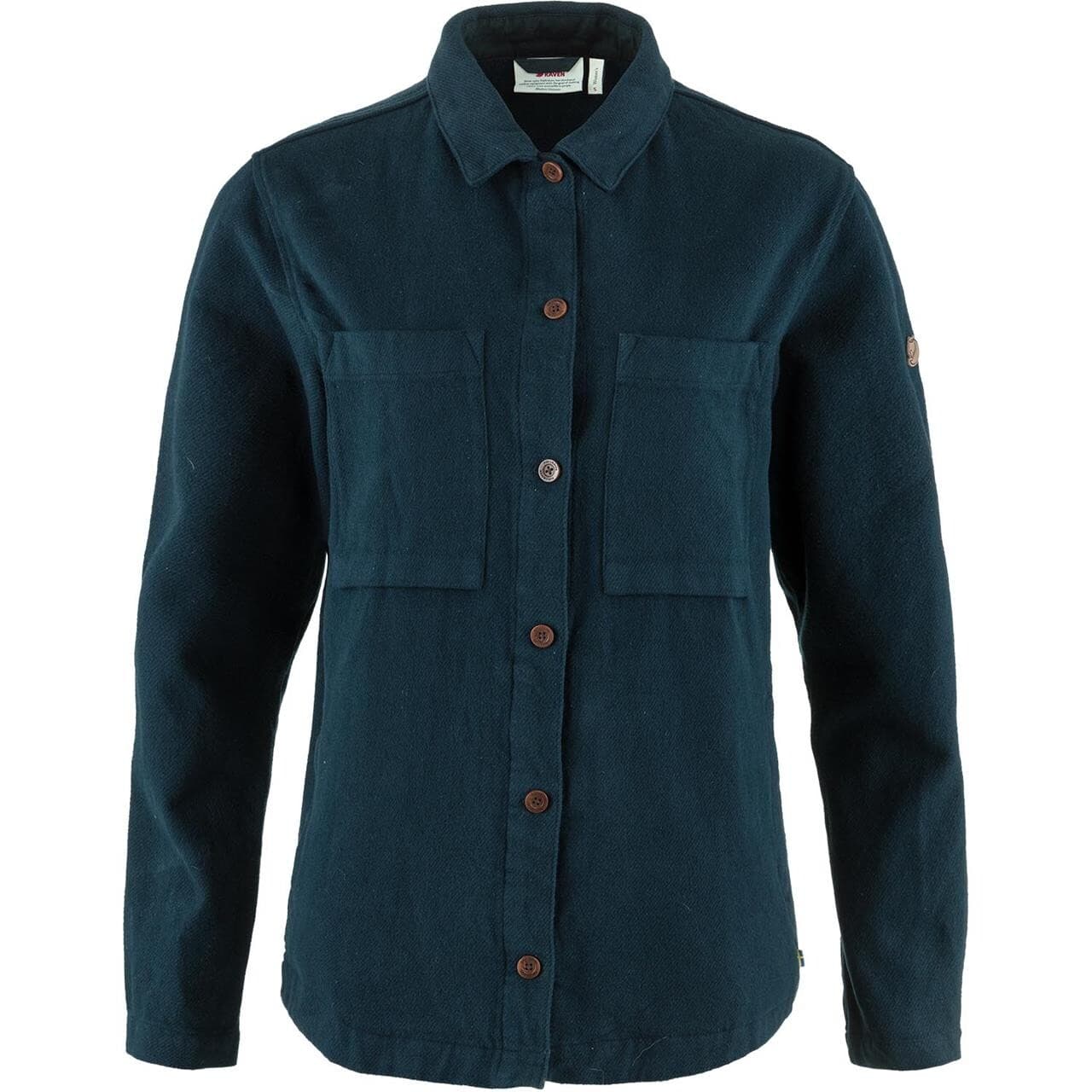 Fjällräven Womens Singi Flannel Overshirt (Blå (DARK NAVY/555) Large)