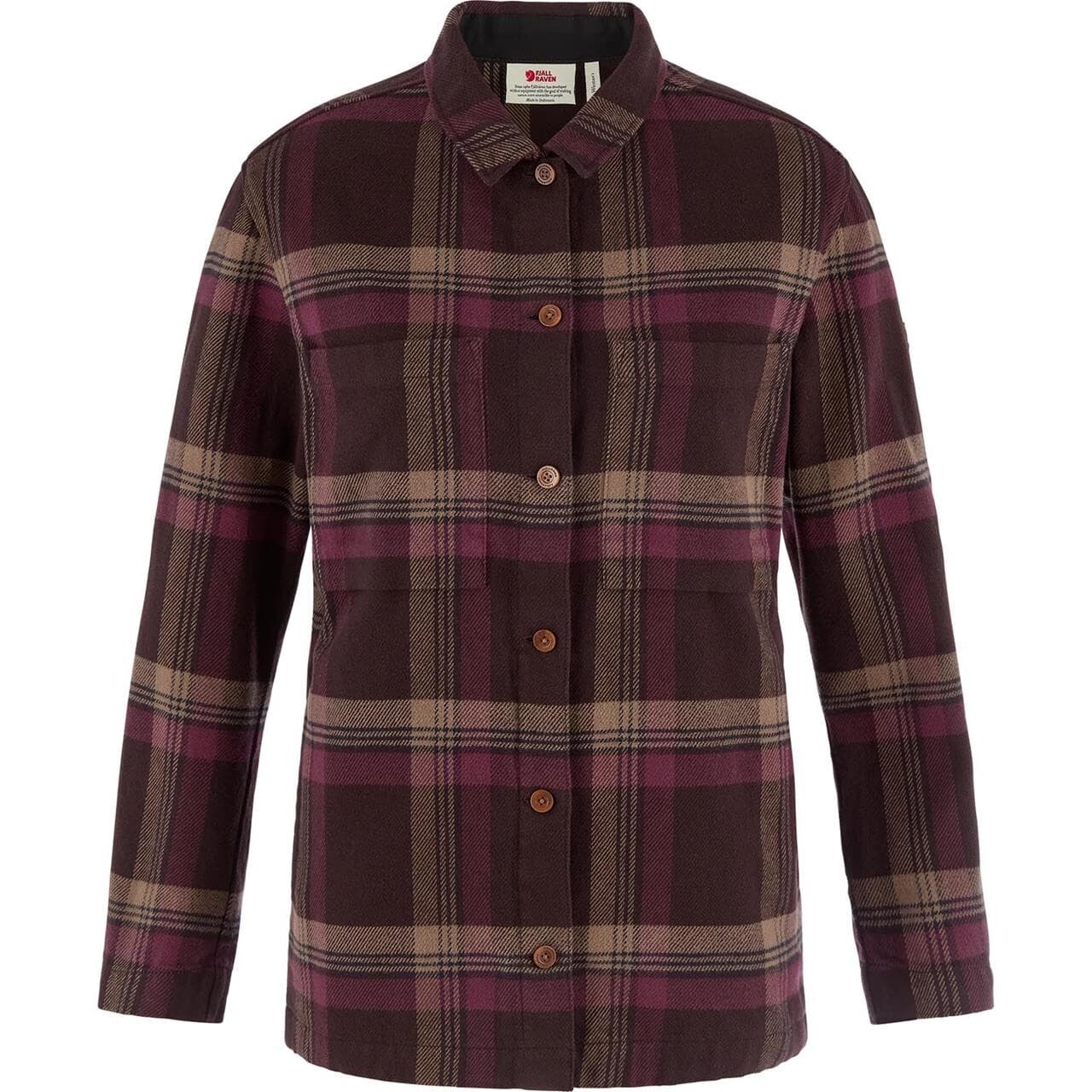 Fjällräven Womens Singi Flannel Overshirt (Brun (BLACK OAK-PORT/294-357) X-small)