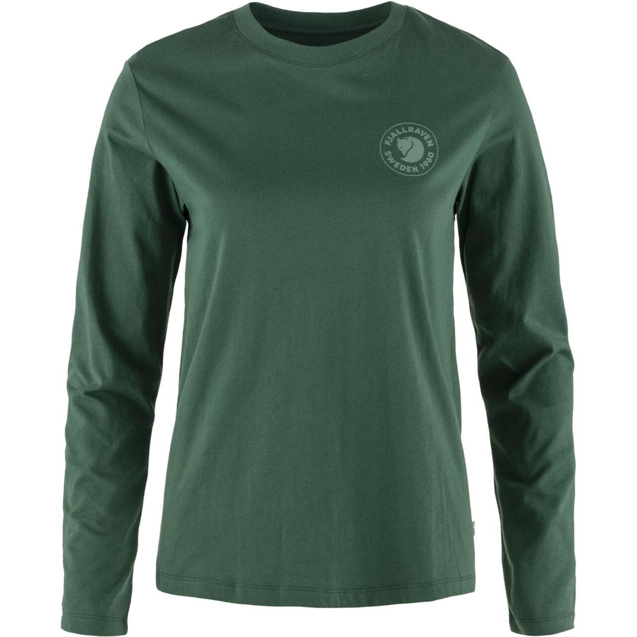 Fjällräven Womens 1960 Logo T-shirt L/S (Grøn (DEEP PATINA/679) Small)