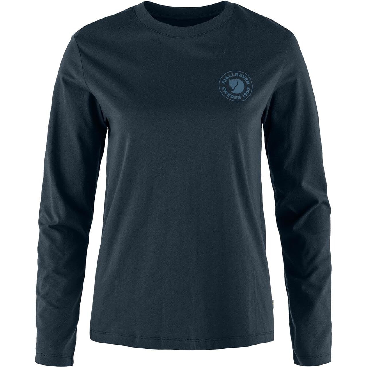 Fjällräven Womens 1960 Logo T-shirt L/S (Blå (DARK NAVY/555) Large)