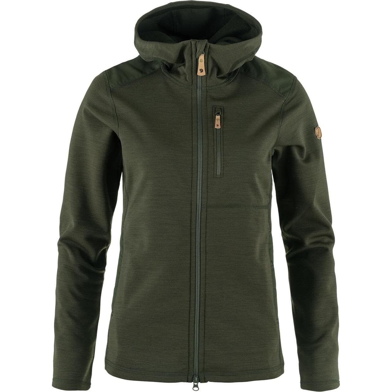 Fjällräven Womens Keb Fleece Hoodie (Grøn (DEEP FOREST/662) Large)