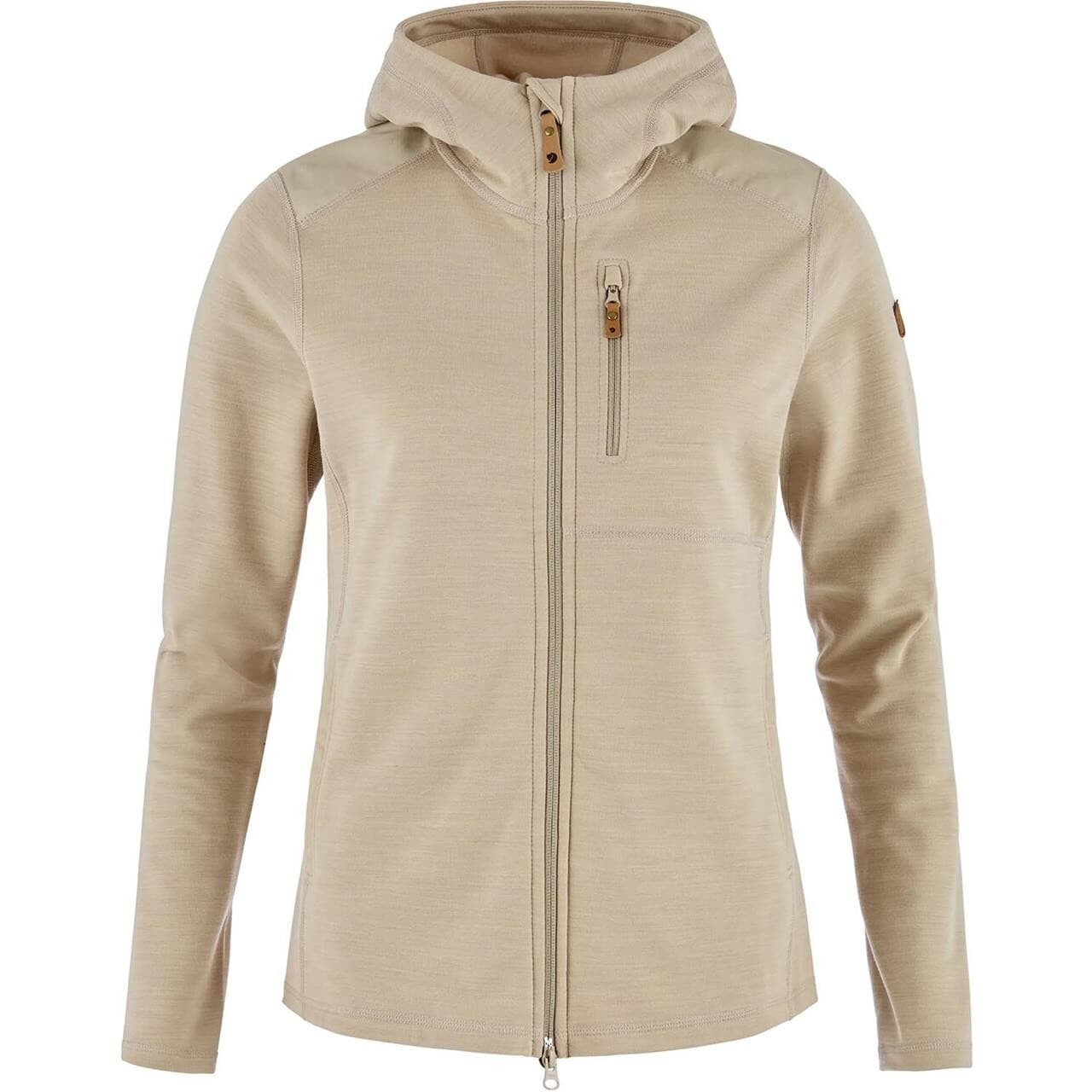 Fjällräven Womens Keb Fleece Hoodie (Beige (FOSSIL/118) X-large)