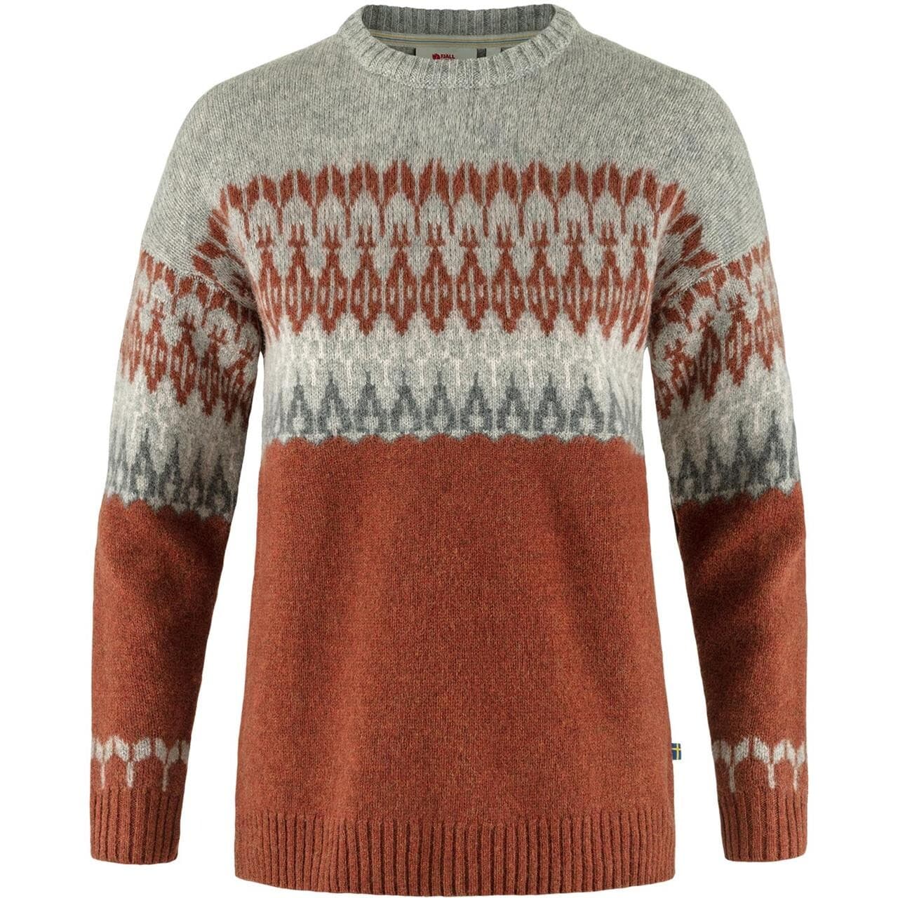 Fjällräven Womens Övik Path Knit (Orange (AUTUMN LEAF-GREY/215-020) Small)