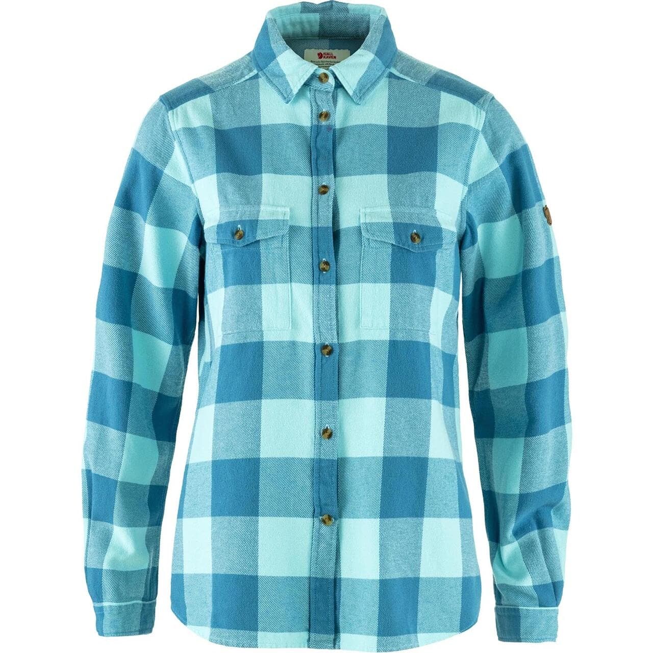 Fjällräven Womens Övik Heavy Flannel Shirt (Blå (DAWN BLUE-BREEZE BLUE/543-514) Small)