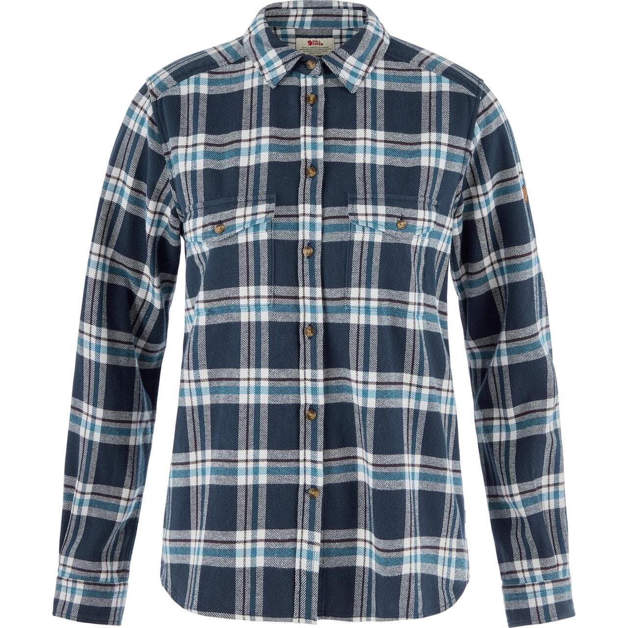 Fjällräven Womens Övik Heavy Flannel Shirt (Blå (NAVY-EGGSHELL/560-111) Medium)