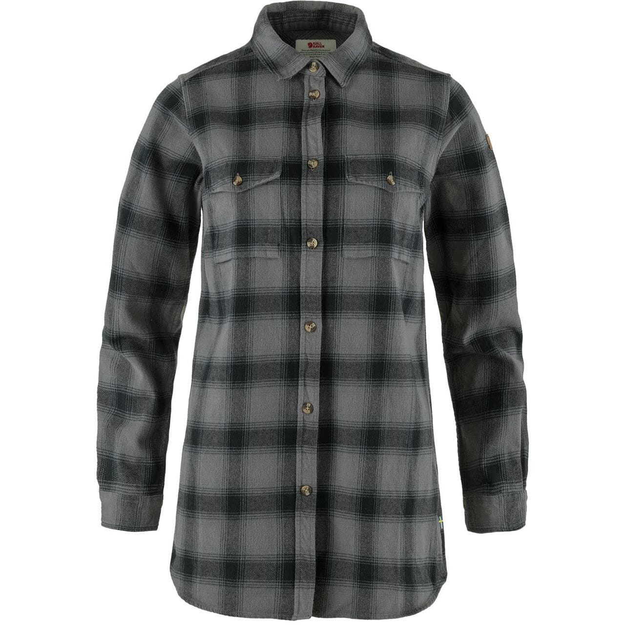Fjällräven Womens Övik Twill Shirt L/S (Grå (IRON GREY-GREY/048-020) Large)