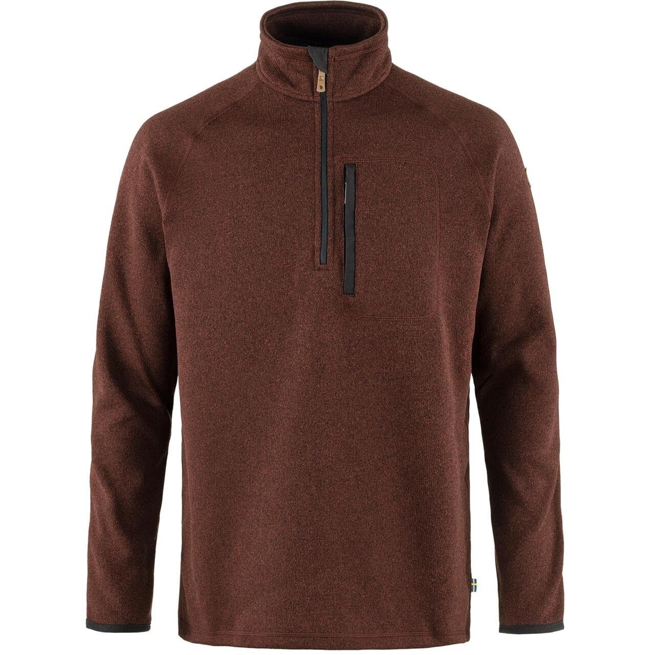 Fjällräven Mens Övik Fleece Half Zip (Rød (AUTUMN LEAF/215) Large)