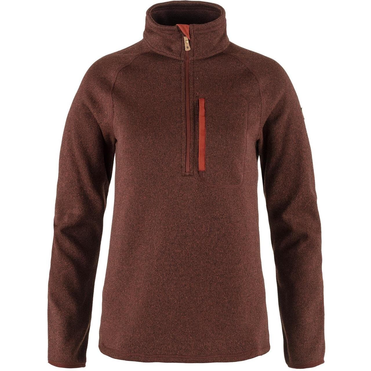 Fjällräven Womens Övik Fleece Half Zip (Rød (AUTUMN LEAF/215) X-small)