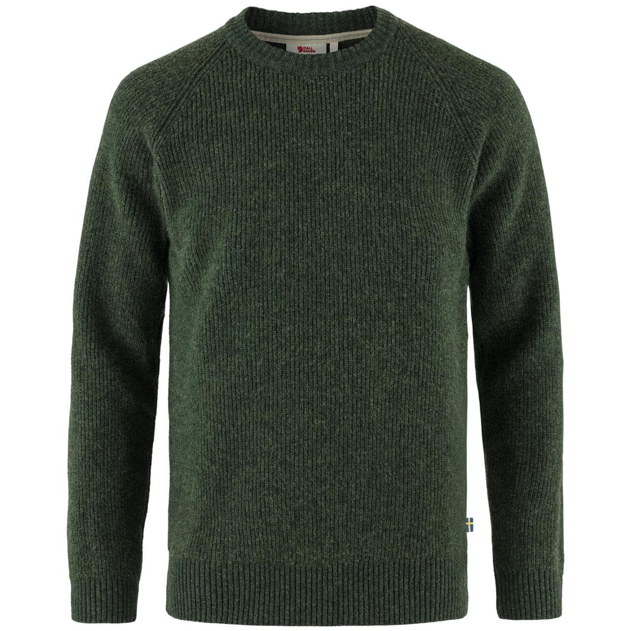 Fjällräven Mens Övik Rib Sweater (Grøn (DEEP FOREST/662) Small)