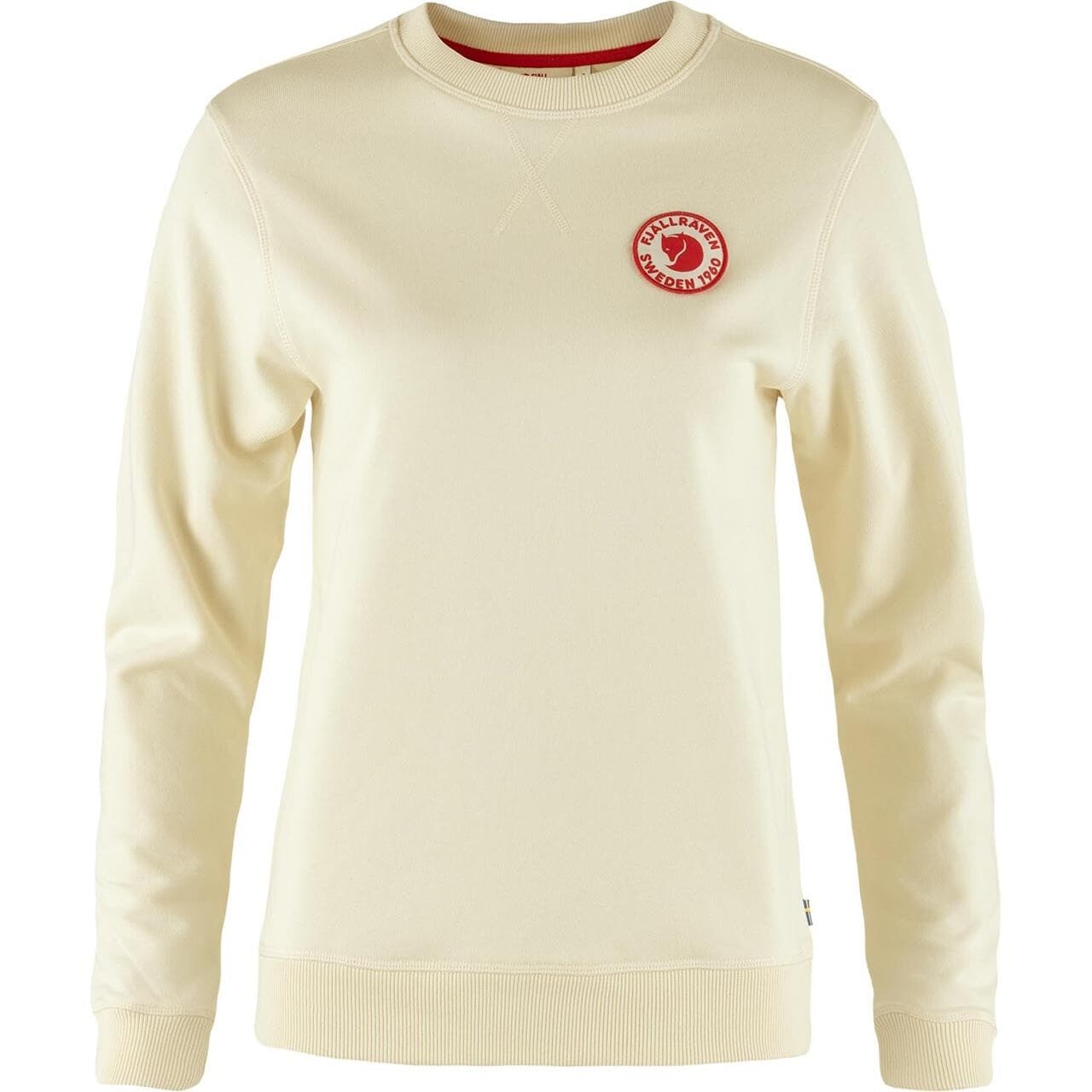 Fjällräven Womens 1960 Logo Badge Sweater (Hvid (CHALK WHITE/113) X-small)